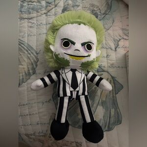 Small Beetlejuice Plush Doll with Green Hair pre-loved EUC